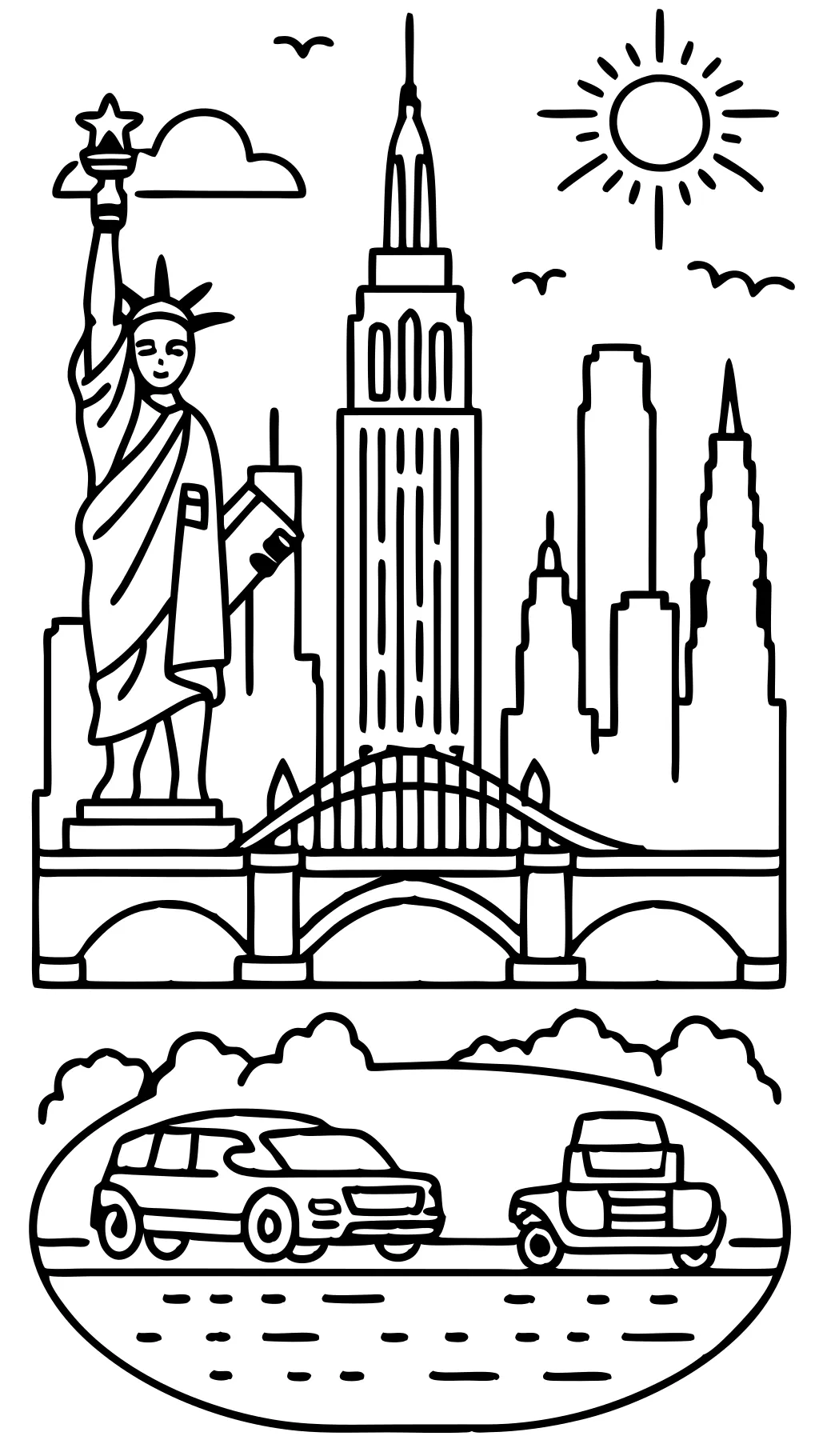 new york city coloring pages